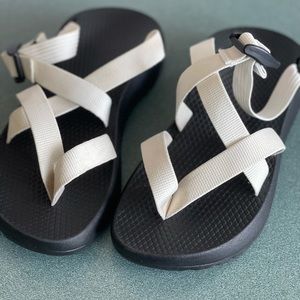 White Chaco sandals